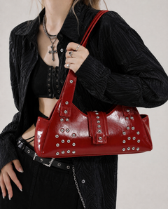 Bratz-Inspired Red Studded Bag