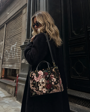 Widow's Web Leather Handbag