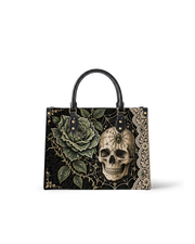 Rose Reticulum Leather Handbag