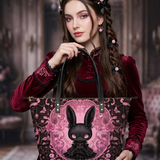 Dark Lolita Leather Tote Bag