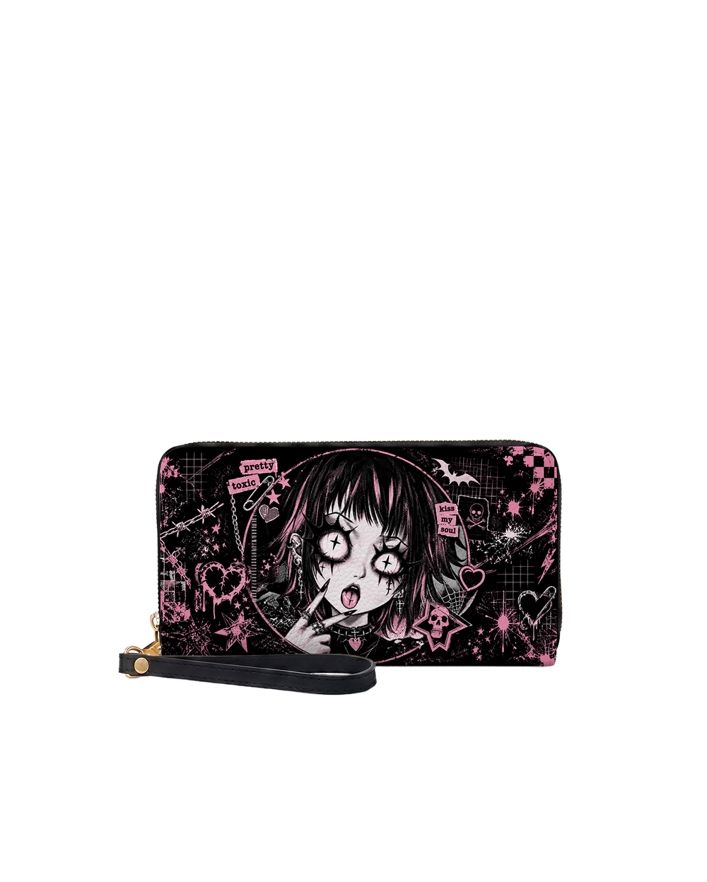 Saccharine Wrath Long Zip Wallet