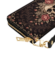 Lace Bone Long Zip Wallet