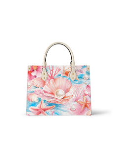 Blush Pearl Leather Handbag