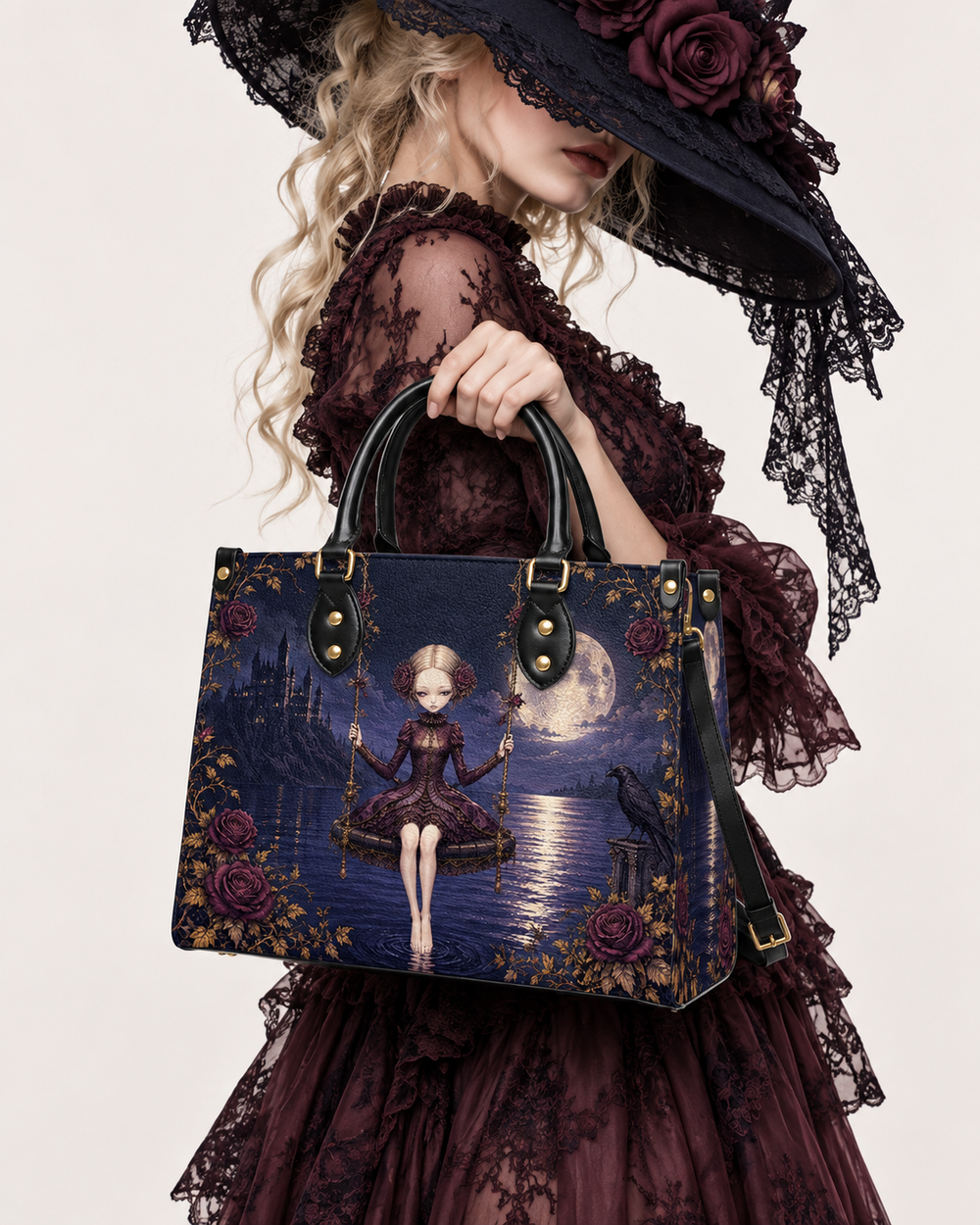 MoonDoll  Leather Handbag