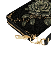 Rose Reticulum Long Zip Wallet