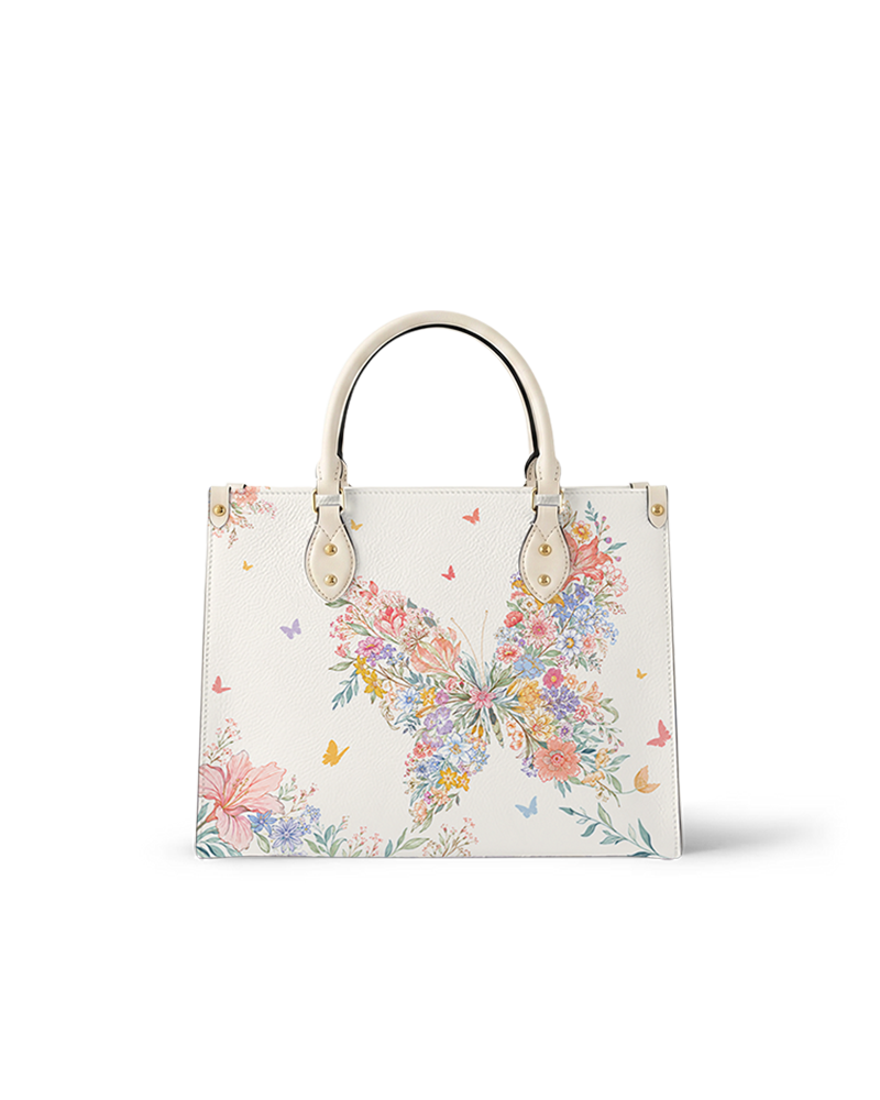Floraptera Leather Handbag