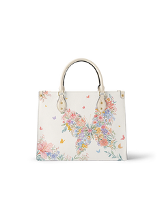 Floraptera Leather Handbag