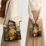 Mona Bun Leather Handbag