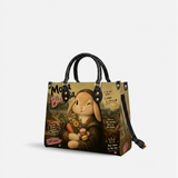 Mona Bun Leather Handbag