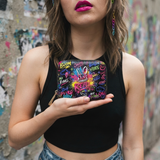 DIY "Paint-Your-Own" Rebel Bunny Bag (Paints Not Included) Mini Wallet