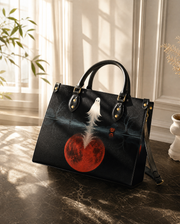 Lunar Wisp Leather Handbag