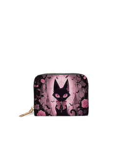 Pink Noir Cat Mini Wallet