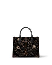 3 keys Leather Handbag