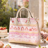 Blush Tier Leather Handbag