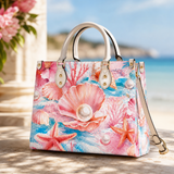 Blush Pearl Leather Handbag