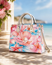 Blush Pearl Leather Handbag