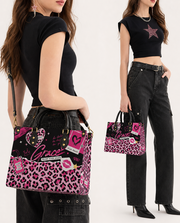 Pink Sugar Leather Handbag