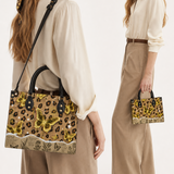 Golden Spots Leather Handbag
