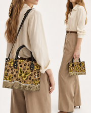 Golden Spots Leather Handbag