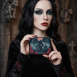 Crimson Moon Dragon Mini Wallet