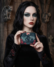 Crimson Moon Dragon Mini Wallet