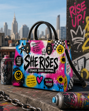 She Rises Leather Handbag