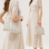 Blush Vine Leather Handbag
