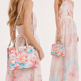 Blush Pearl Leather Handbag