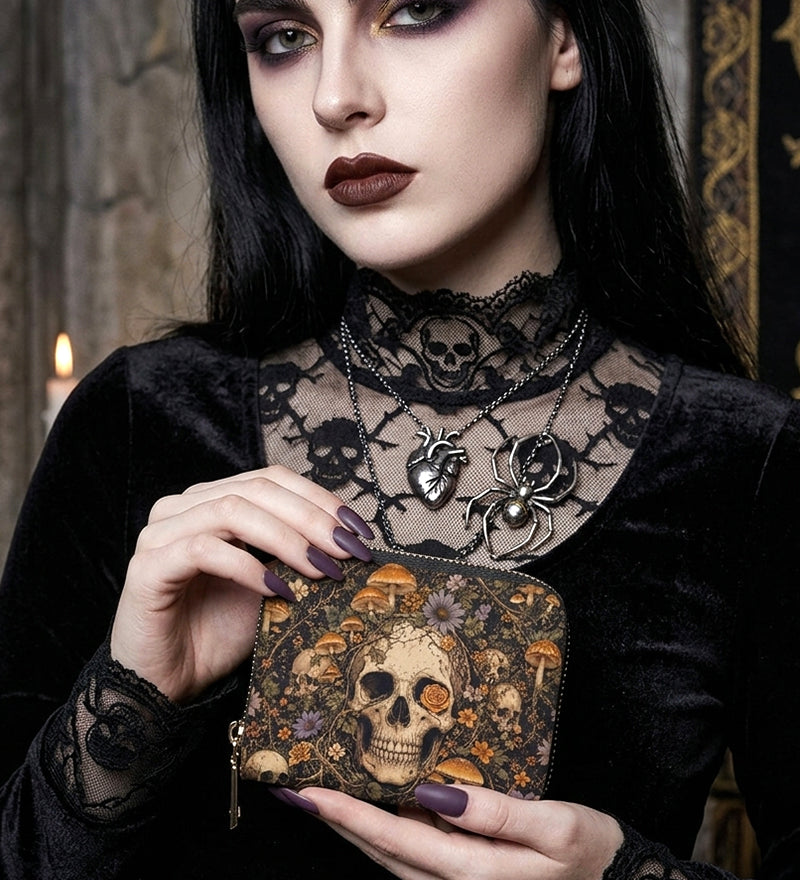 Bones Bloom Mini Wallet