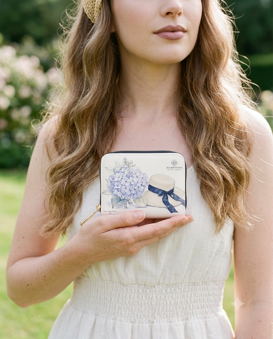 Hamptons Hydrang Mini Wallet