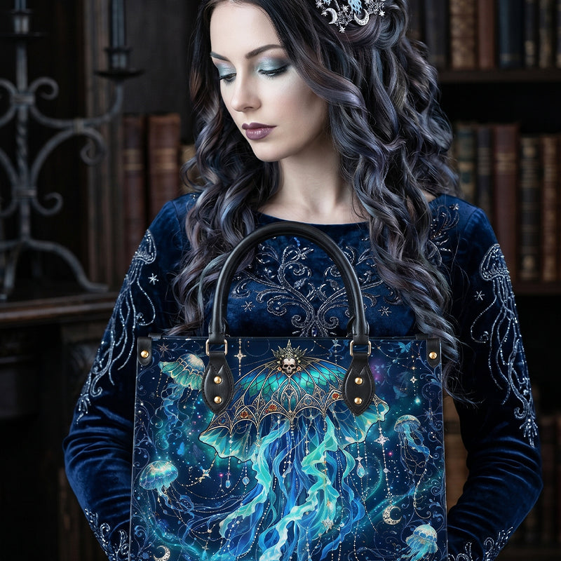 Siren Veil Leather Handbag