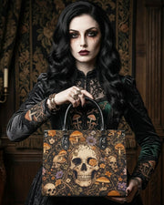 Bones Bloom Leather Handbag