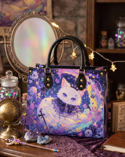 VioletPaw Leather Handbag