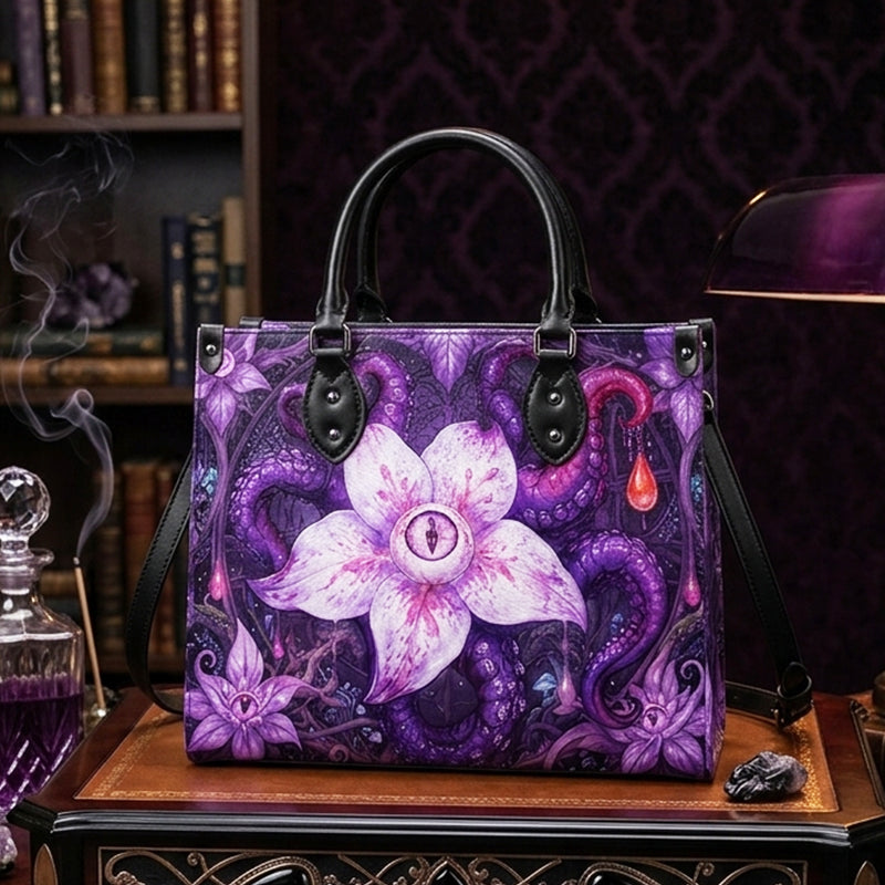 Blooming Tentacles Leather Handbag