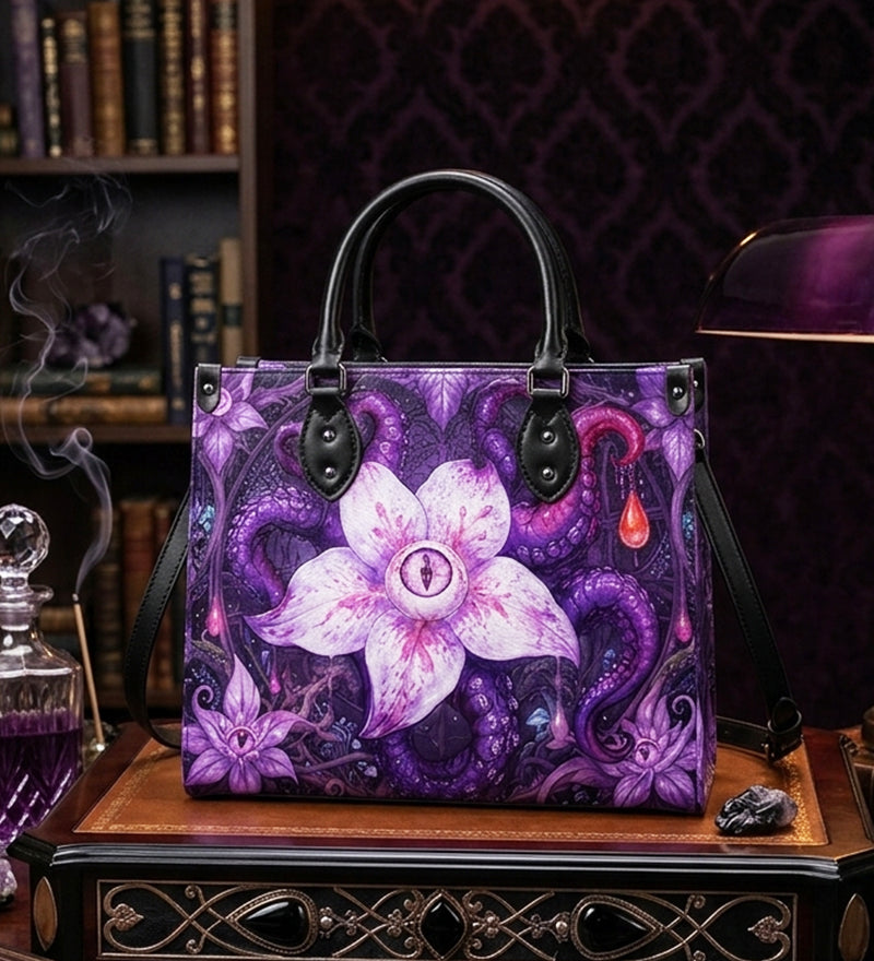 Blooming Tentacles Leather Handbag