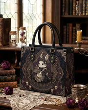 Rabbit Noir Leather Handbag