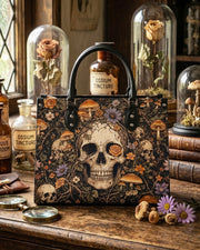 Bones Bloom Leather Handbag