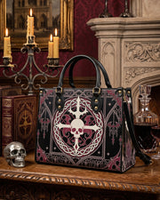 Woven Oath Leather Handbag
