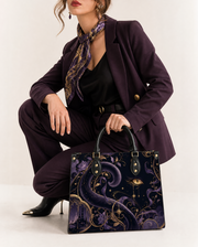 Amethyst Hush Leather Handbag