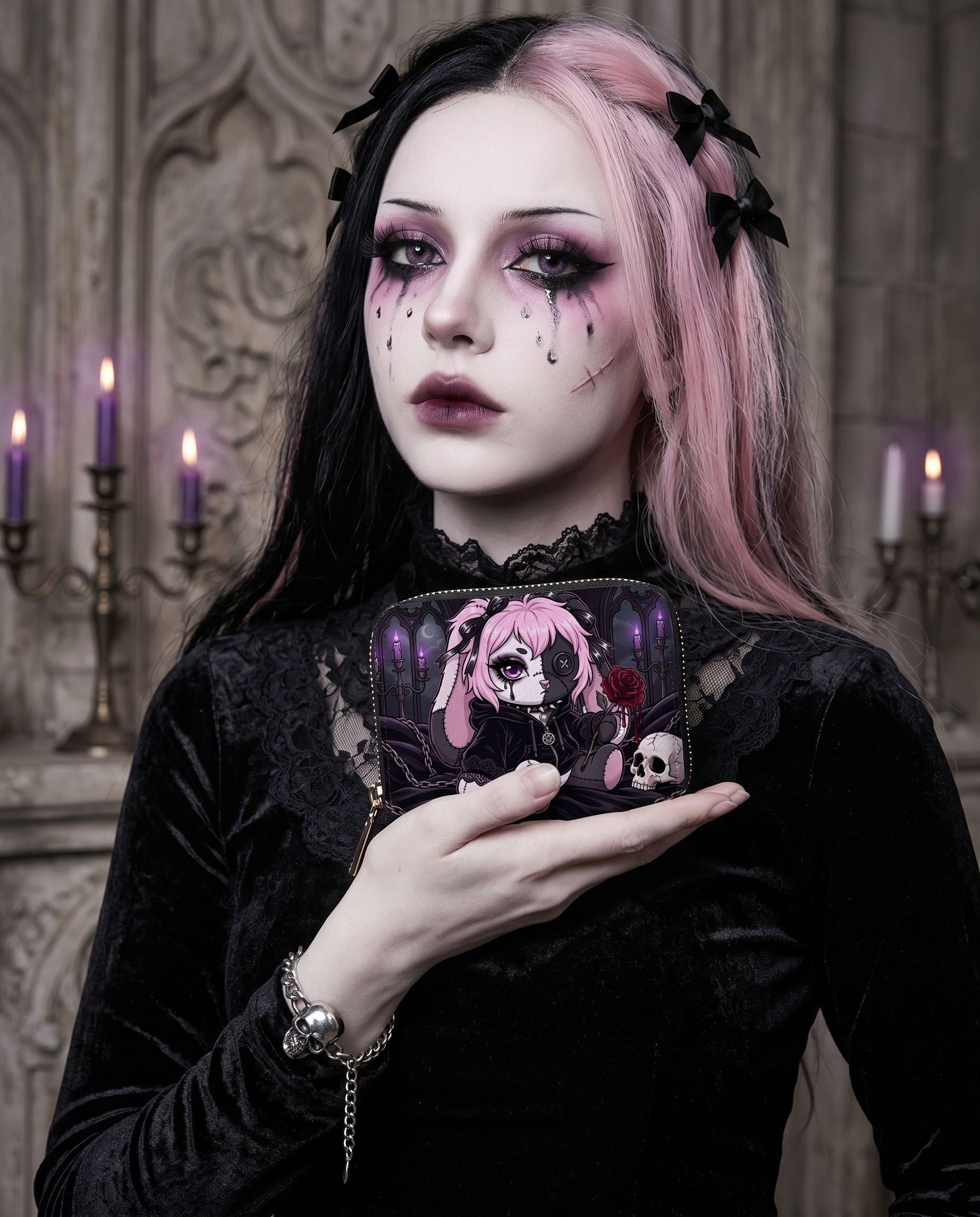 Weep Rose Mini Wallet