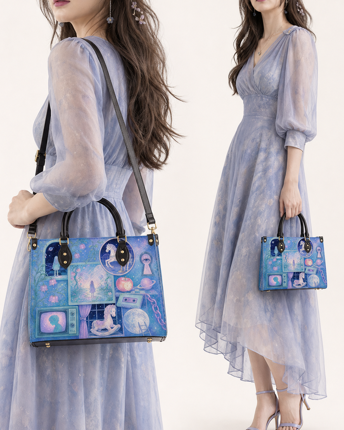 Moon Reverie Leather Handbag