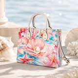 Blush Pearl Leather Handbag