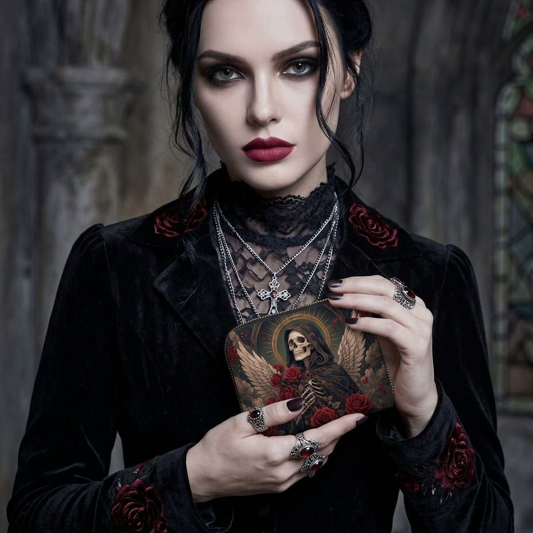 Deadman's Rose Mini Wallet