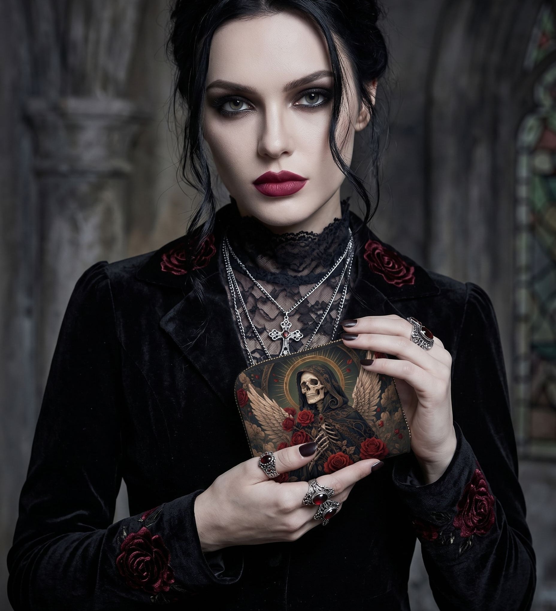 Deadman's Rose Mini Wallet