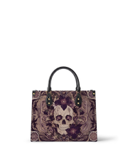 Through fragrance Leather Handbag
