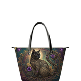 TwilightVine Leather Tote Bag