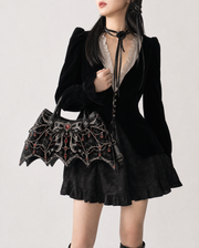 Ruby Veil Bat Wing Bag