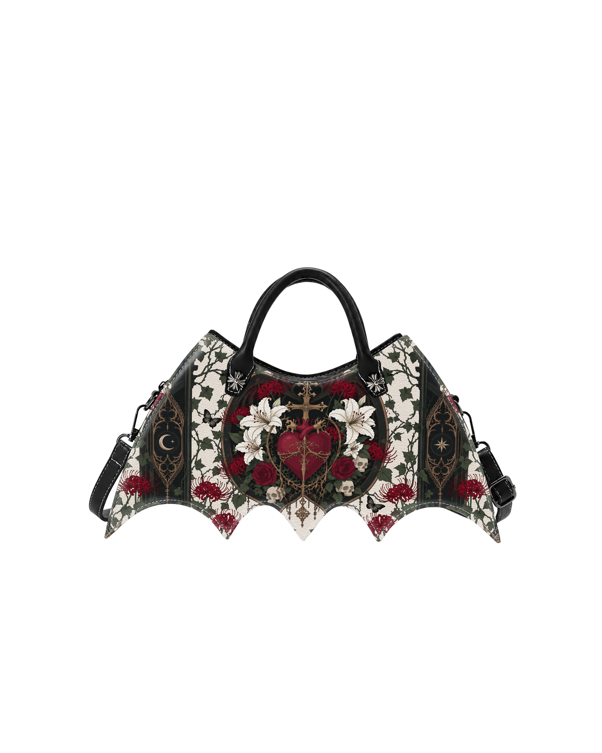 Sacred Heart Lily Bat Wing Bag