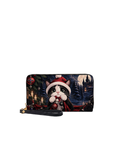 Gothic Purr Long Zip Wallet