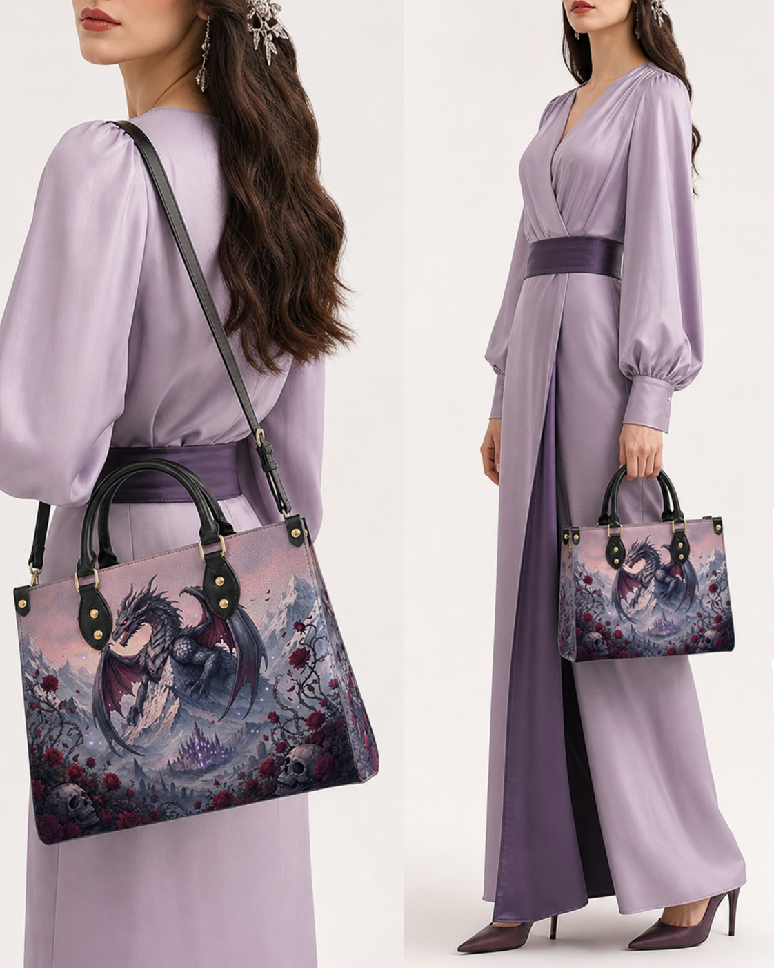 Dragon Realm Leather Handbag